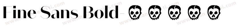 Fine Sans Bold字体转换